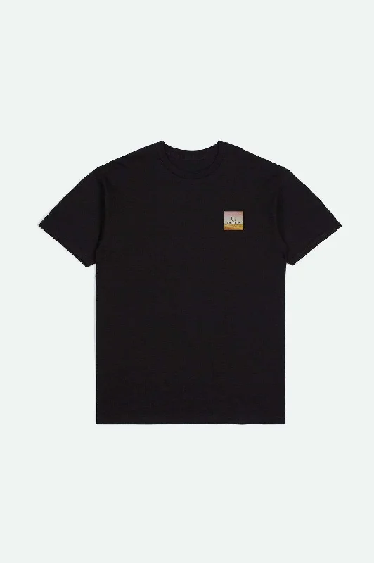 Alpha Square S/S Standard T-Shirt - Black/Gold/Brown