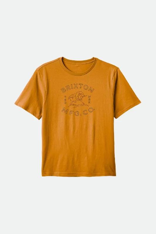 Bryden II S/S Standard Tee - Golden Brown Classic Wash