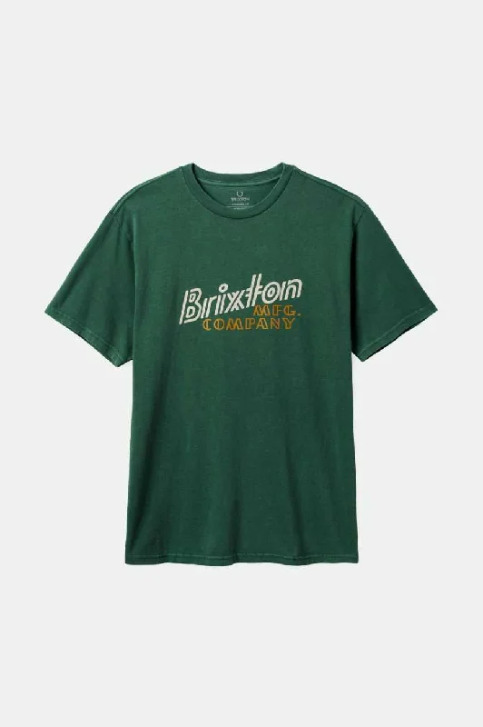 Gustin S/S Standard T-Shirt - Trekking Green Worn Wash