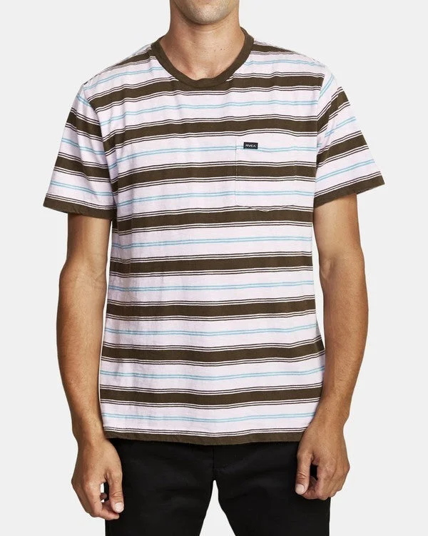 RVCA Men's Knits Tops Crew Neck Stripe