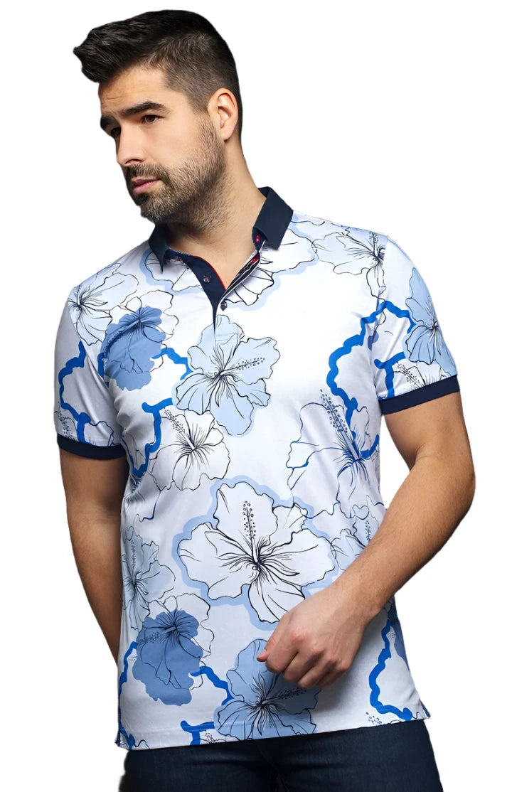 Molokai Polo - White/Blue (2X)