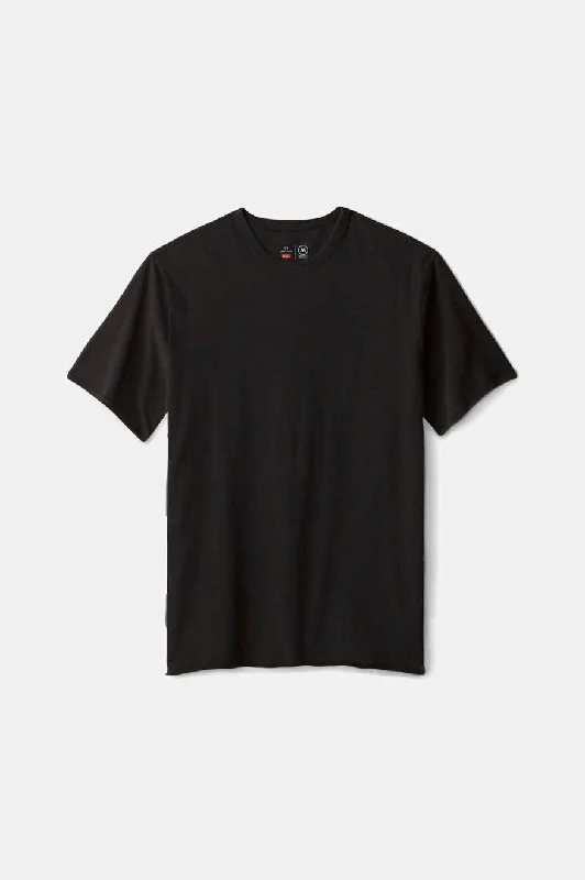 Premium Cotton S/S Tailored T-Shirt - Black