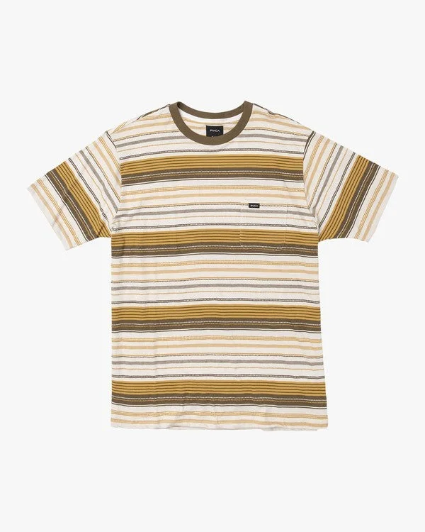 RVCA Men's Knits Tops Crew Knit Stripe