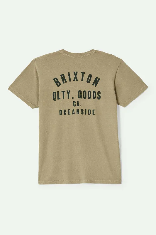 Woodburn Oceanside S/S Standard T-Shirt - Khaki/Dark Green