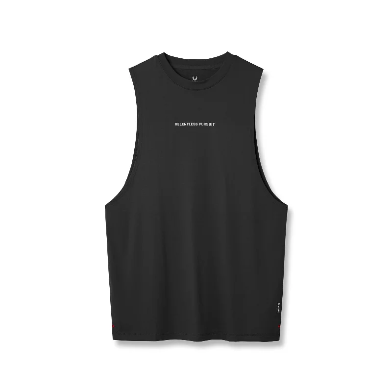 0837. 3D-Lite® 2.0 Lycra® Muscle Tank - Black "RP"