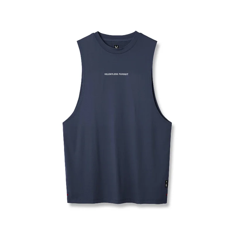 0837. 3D-Lite® 2.0 Lycra® Muscle Tank - Navy "RP"