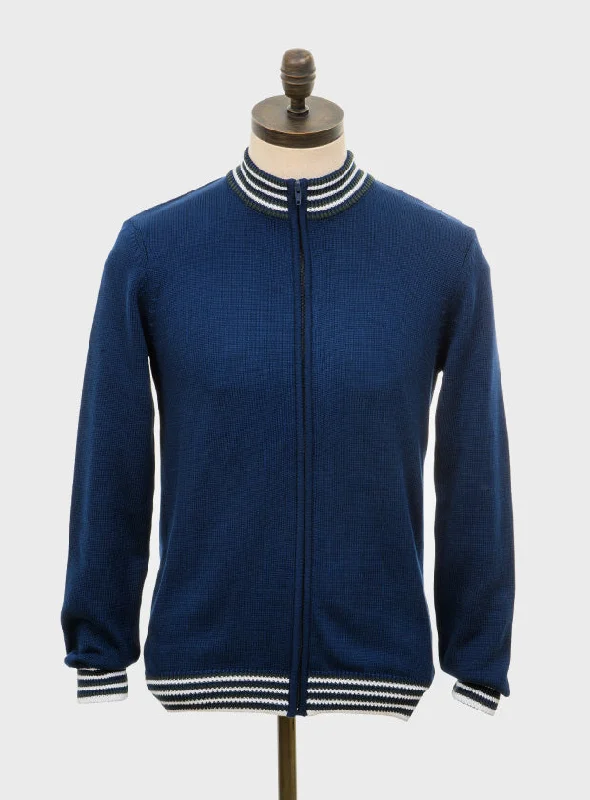 Art Gallery Clothing - Roe Knitted Navy Blue - Cardigan