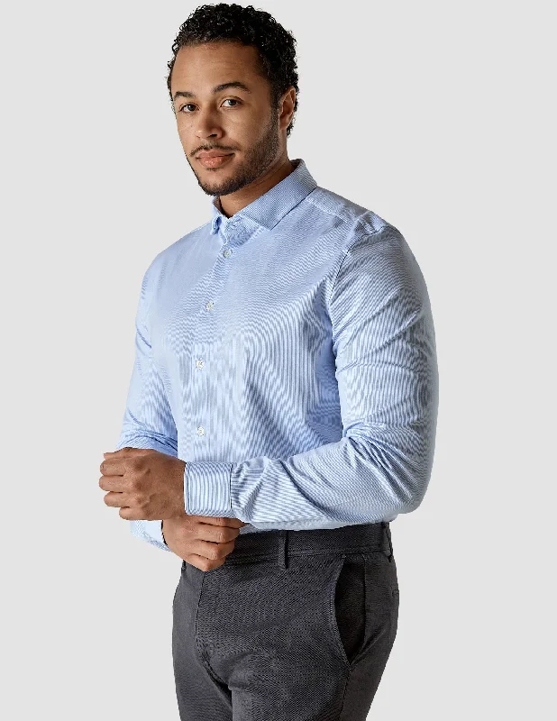 Classic Shirt Light Blue Stripes Regular