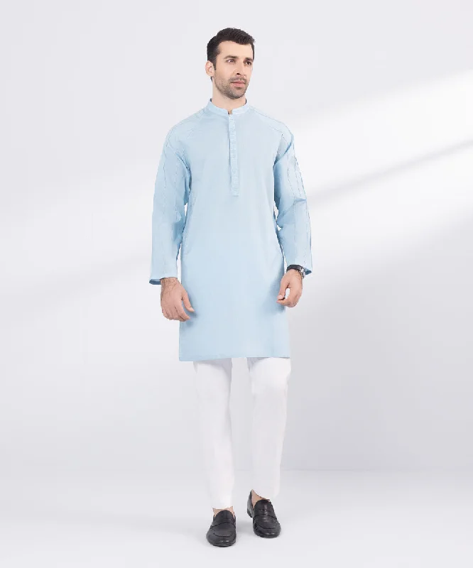 Embroidered Cotton Kurta