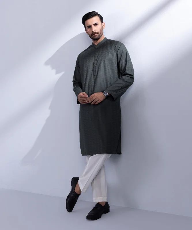 Cotton Jacquard Kurta