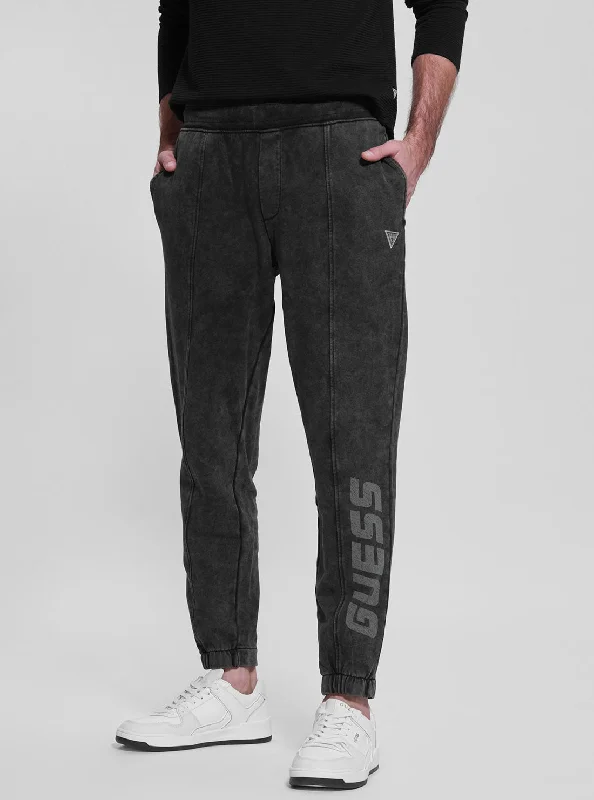 Black Arnt Active Logo Trackpants