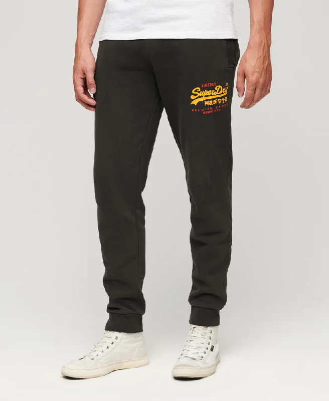 Classic Vintage Logo Heritage Joggers | Washed Black