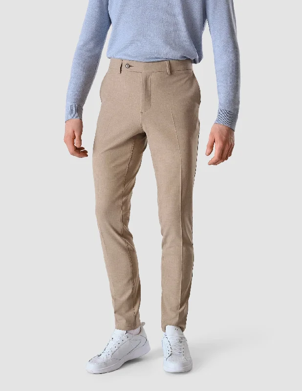 Essential Suit Pants Slim Sand Grain