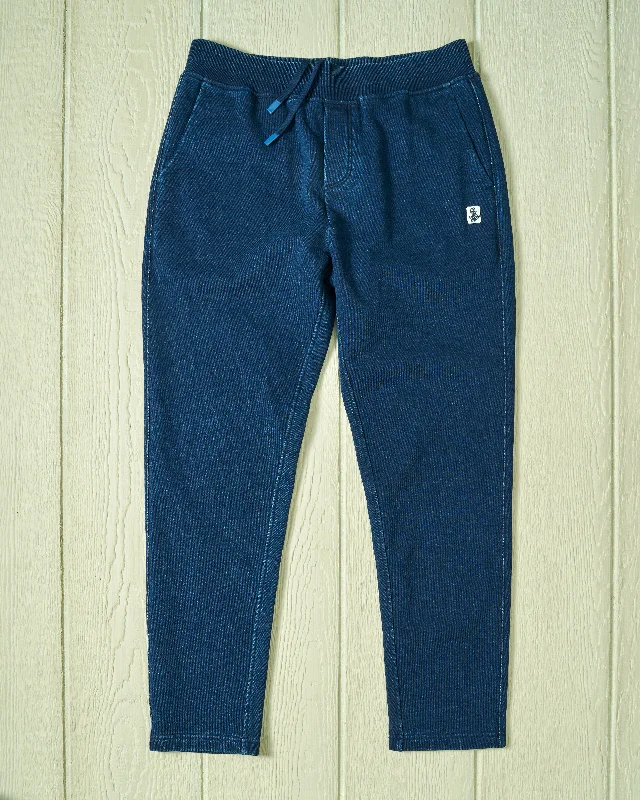 Monterey Pant in Dark Wash Indigo Loopback Terry