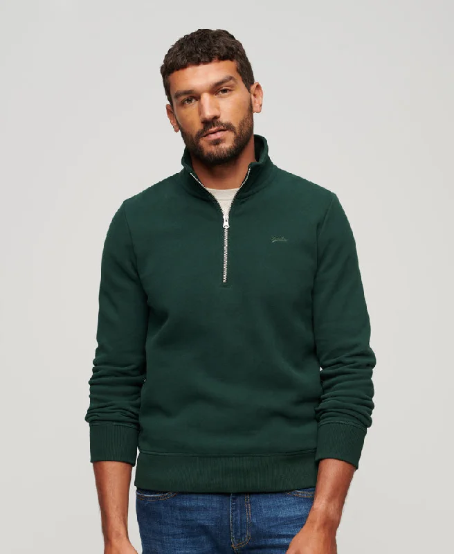 Essential Half Zip Sweatshirt | Forest Green