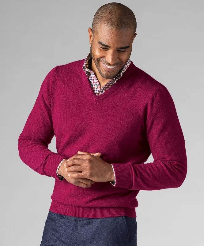 Heritage 100% Italian Cashmere V-Neck Sweater