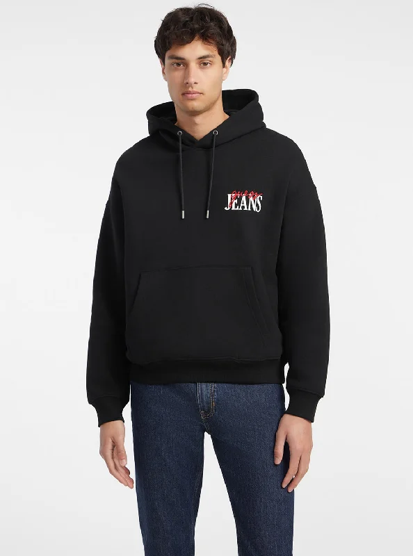 Guess Jeans Black Hoodie Jumper